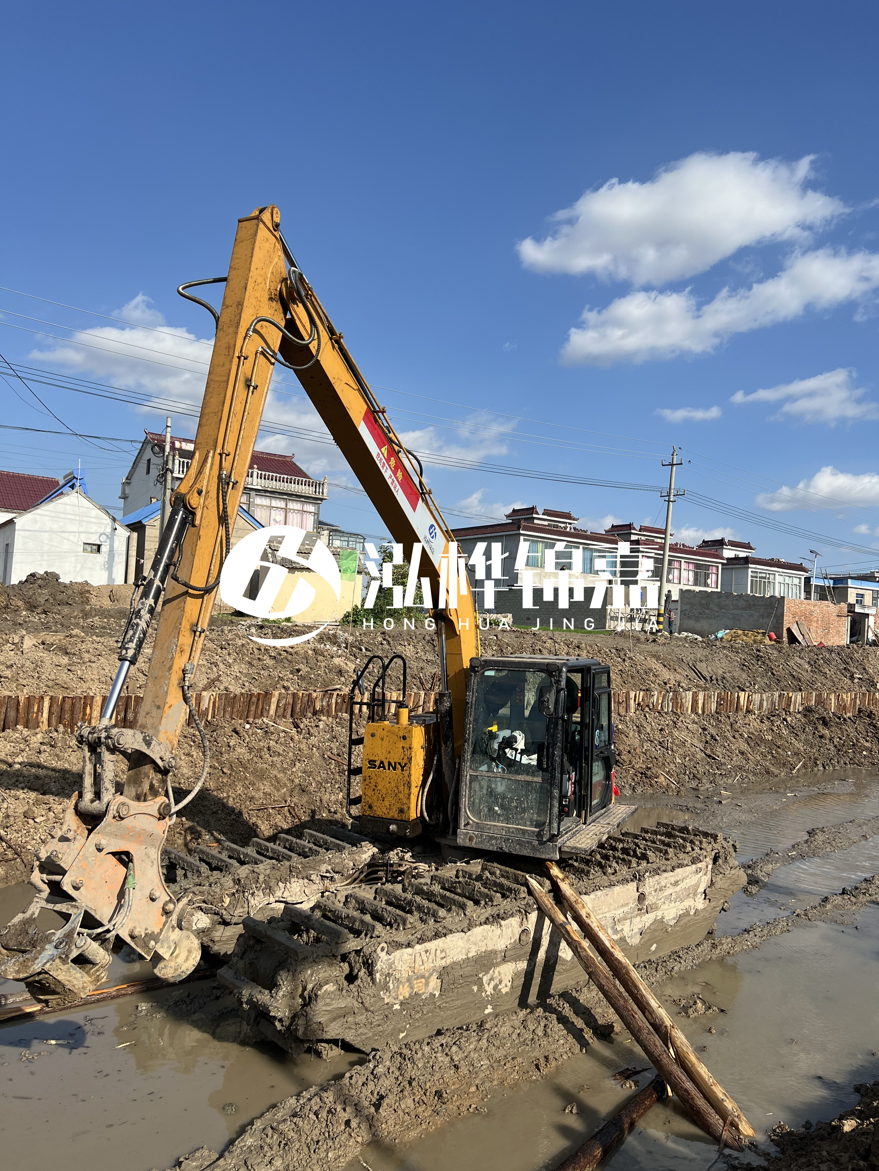 汕頭松木樁源頭廠家-河道護坡打樁對河岸保護有何作用？